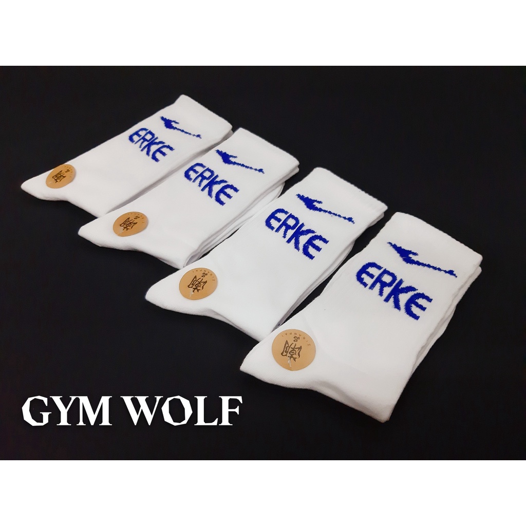 Vớ dệt kim ERKE cao cổ Nam Nữ phong cách thể thao, trẻ trung và năng động.