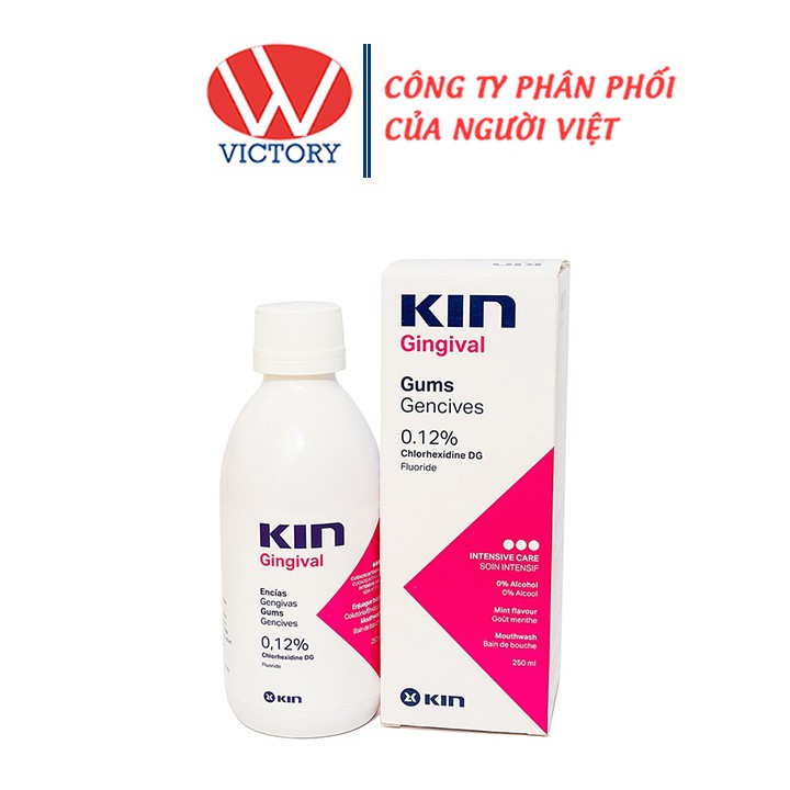 Dung dịch súc miệng Kin Gingival 250ml - Victory Pharmacy