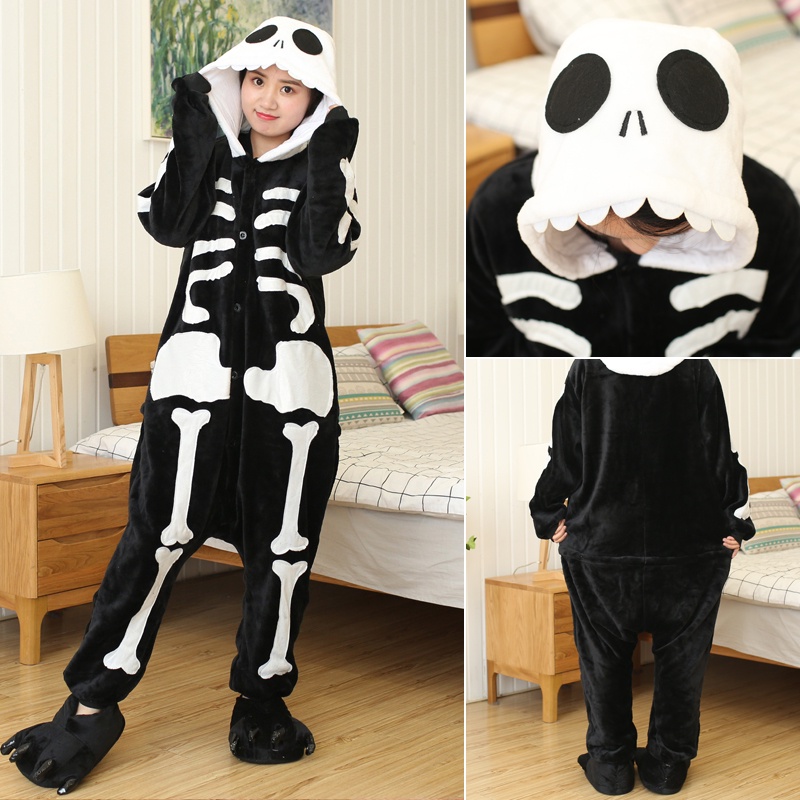 Mới Bộ Đồ Ngủ Liền Thân Hình Khủng Long Hoạt Hình Màu Xanh Lá Cho Người Lớn