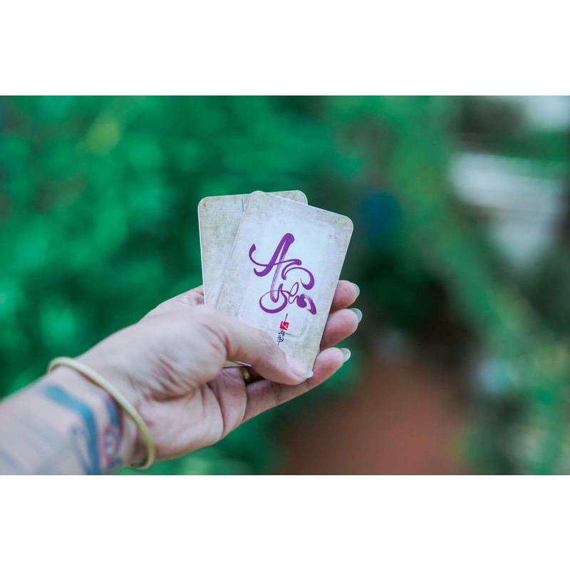 Bộ 64 thẻ Bình yên thư pháp