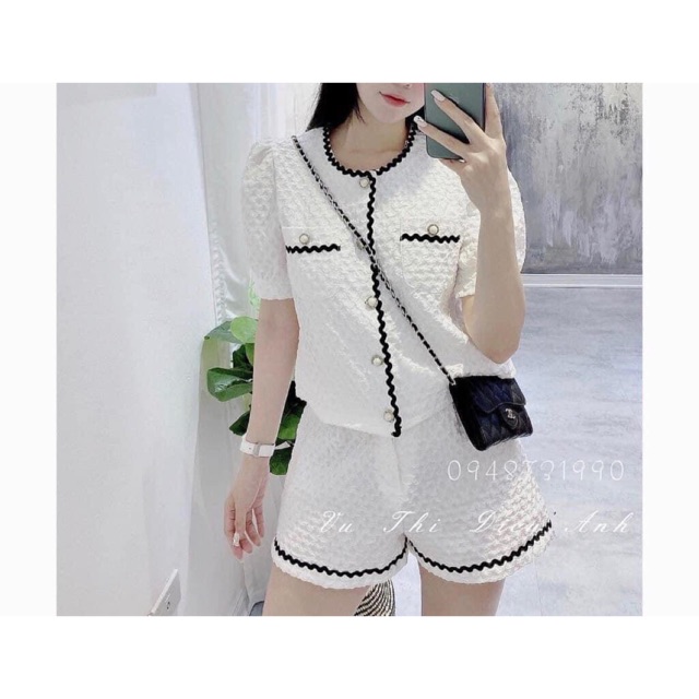 Set đồ vải dạ xốp đẹp xuất sắc
