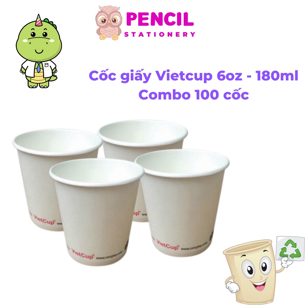 Túi 50/ 100/ 200 Cốc Giấy Dùng 1 Lần Bảo Vệ Môi Trường Không Độc Hại, Ly Giấy Tiện Lợi  Dùng Trong Bệnh Viện Trường Học