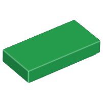 Gạch Lego tấm 1 x 2 trơn / Lego Part 3069b: Tile 1 x 2 with Groove