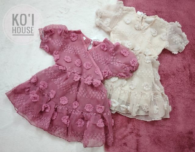 Váy hoa nổi cho bé gái MẪU HOT HÈ 2020