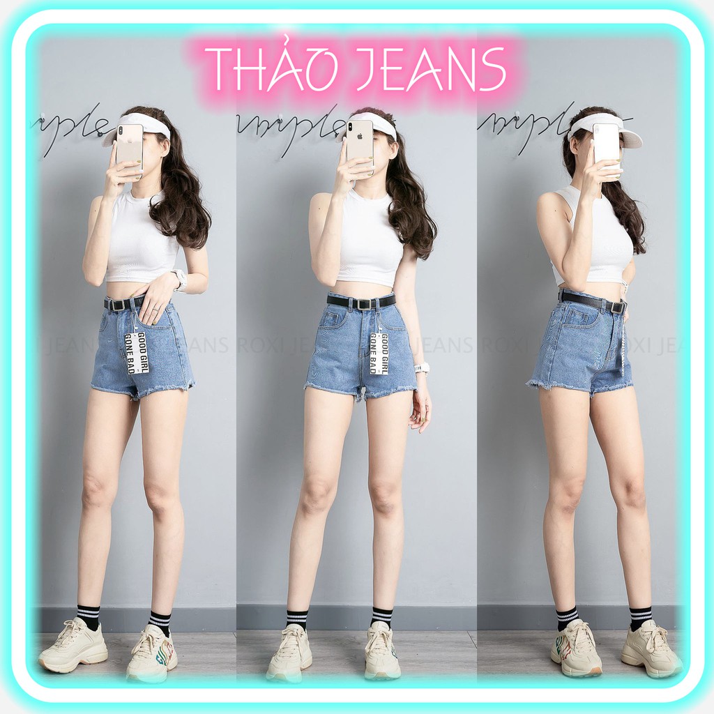 QUẦN ĐÙI NỮ TUA LAI, QUẦN SHORT BÒ JEAN TRƠN CÁ TÍNH