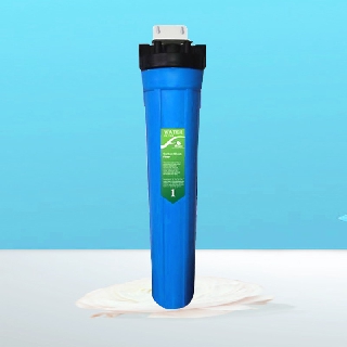 Bộ lọc nước sinh hoạt đơn 20in ( màu xanh dương)<< Sản phẩm đã bao gồm lõi và phụ kiện>>Ren 27