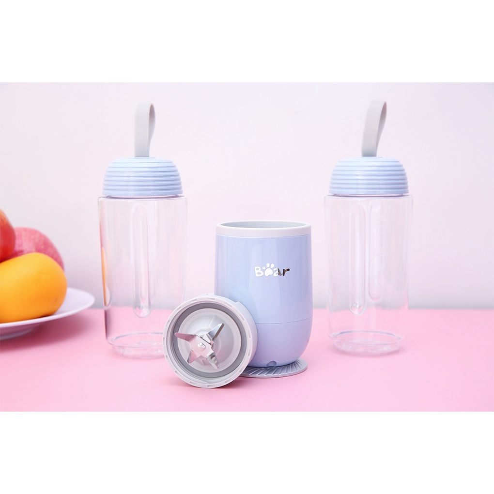 Máy xay sinh tố cầm tay mini Bear LLJ-D04B1 / LLJ-D04A1 - Kèm 2 cốc - Hàng chính hãng