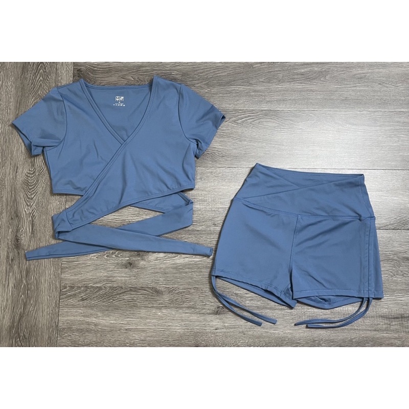 Set đùi rút dây nữ cột nơ phía sau ( Kèm mút) gym,thể thao,yoga