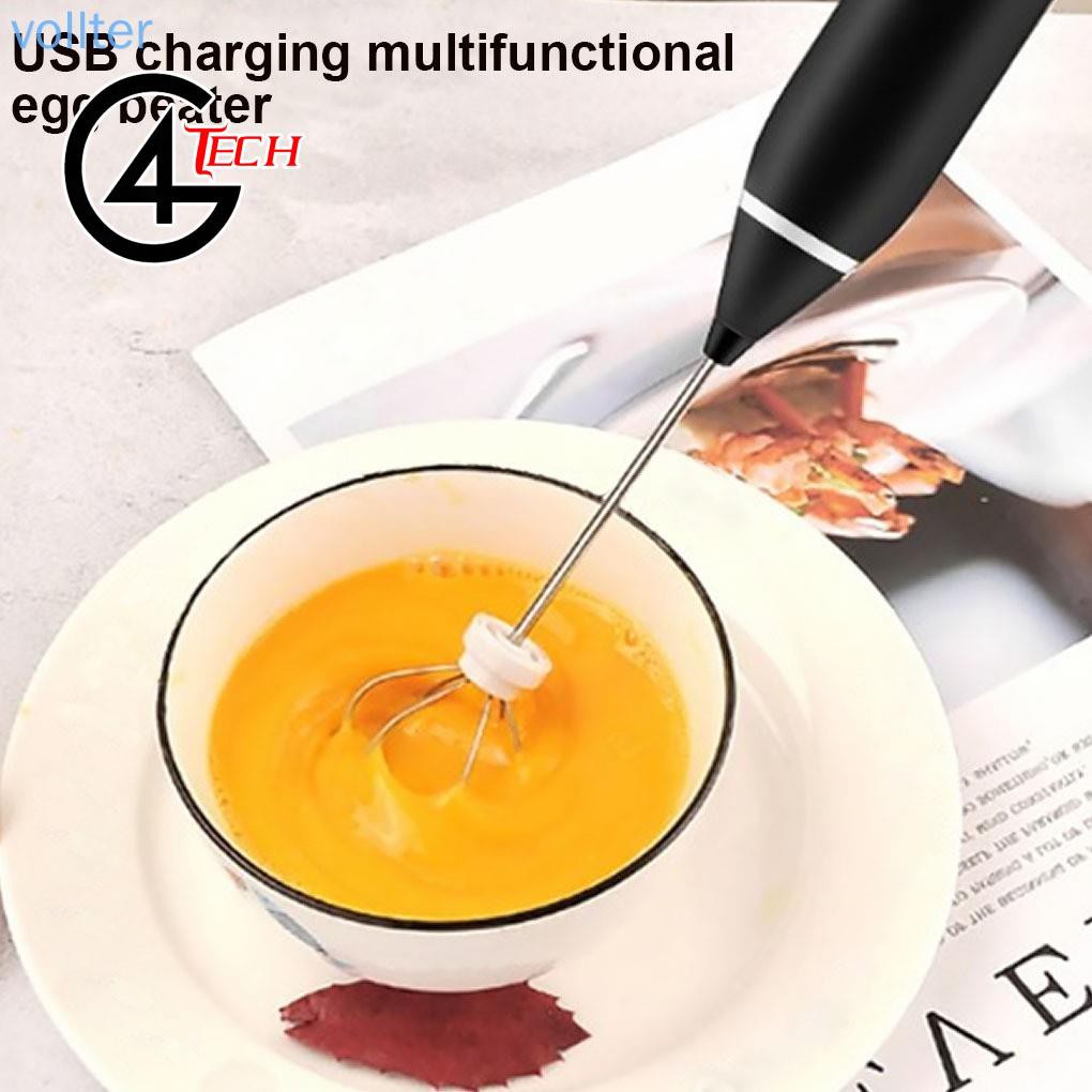 Máy đánh trứng mini cầm tay 3 tốc độ, đánh trứng, tạo bọt đơn giản bằng thép không gỉ