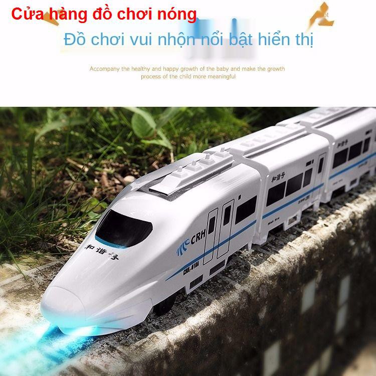 Đồ chơi mô phỏng tàu điện lớn dành cho trẻ em đường sắt cao tốc phổ quát Câu đố hài hòa nam và nữ quà tặng1