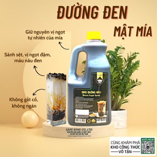 Sirup Đường Nâu, Đường Đen Hương Mật Mía Chai 2.5kg Nấu Ra Thành Phẩm 4 Lít
