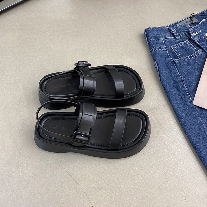 Giày sandal IELGY đế bằng đơn giản thời trang thường ngày dễ phối đồ cho nữ