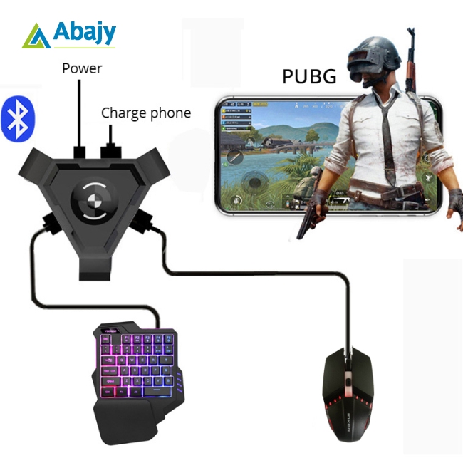 Bộ Điều Hợp Chuột Và Bàn Phím Bluetooth Chơi Game Pubg Cho Điện Thoại Android