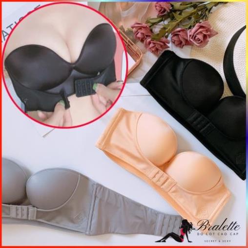 Áo Lót Áo Cup Ngực Brabikini Không Dây Hở Vai CHỐNG TỤT Cài Trước Siêu Nâng Ngực AR01