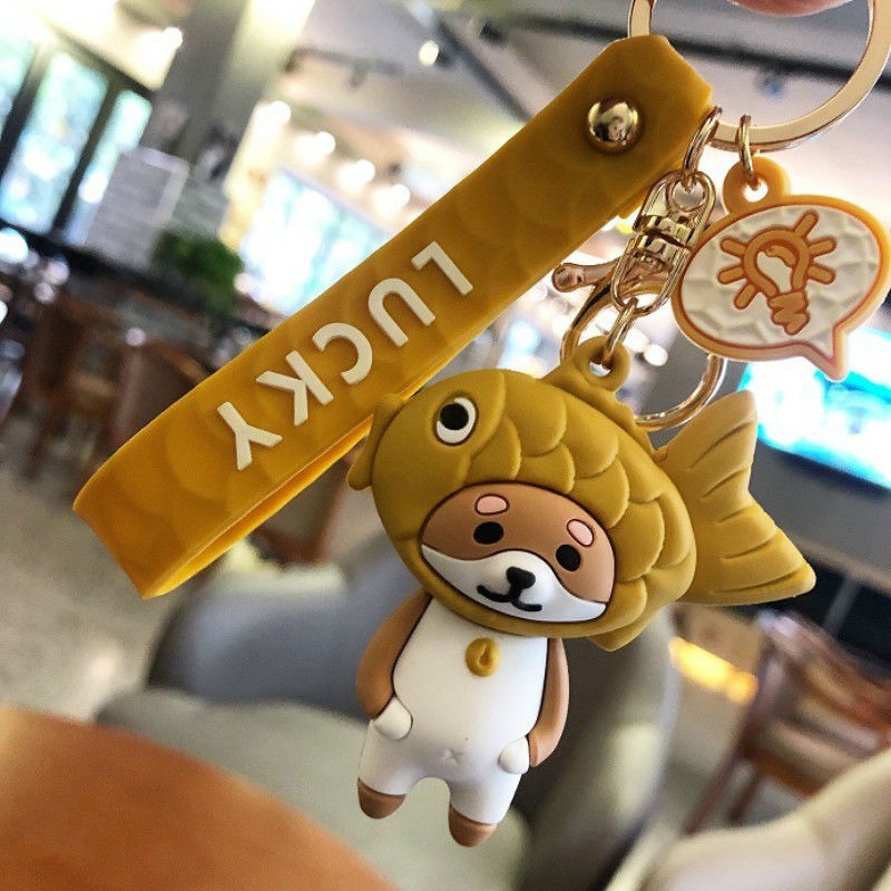 Móc Khóa Hình Mèo Hoạt Hình Xinh Xắn