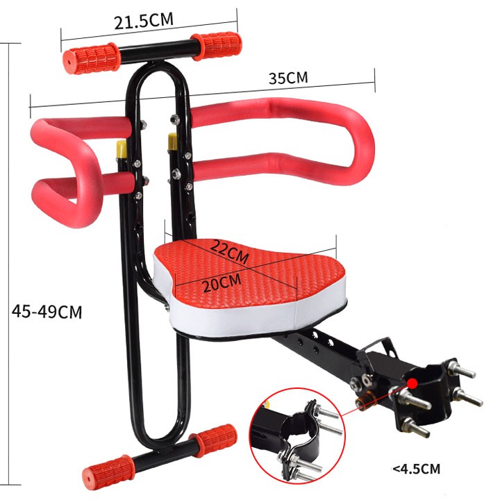 Ghế Gắn Xe Đạp, Xe Đạp Điện Cho Trẻ Em Ngồi Có Tựa - Yên xe đạp cho Trẻ em, Ghế cho Trẻ em.