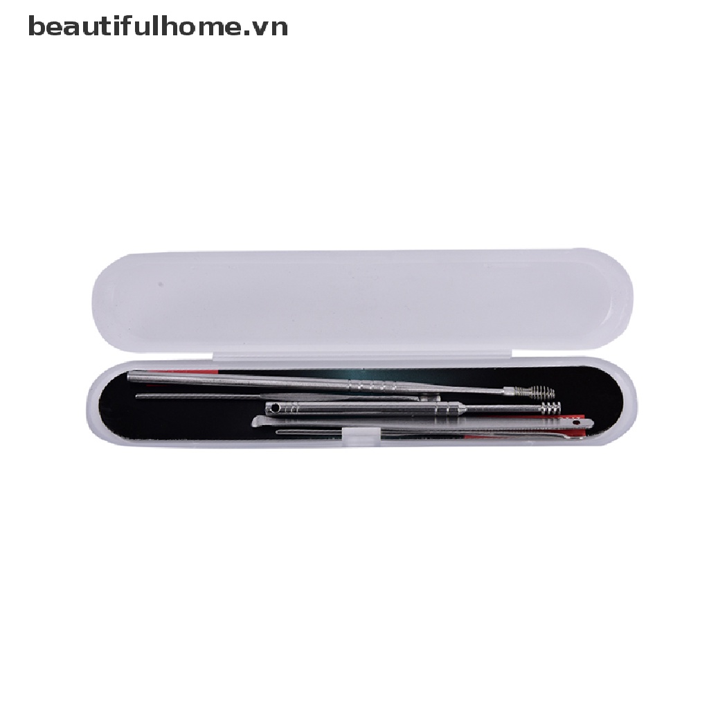 (Hàng Mới Về) Bộ 5 Dụng Cụ Lấy Ráy Tai Tiện Lợi