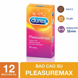 Bao cao su Durex Pleasuremax có gai 12S