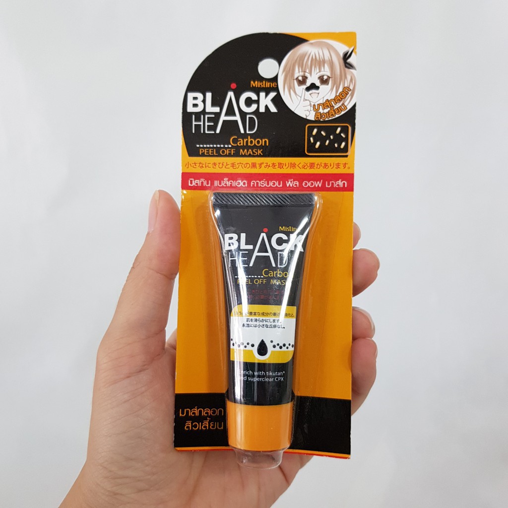 LỘT MỤN ĐẦU ĐEN MISTINE BLACKHEAD BLACK HEAD CARBON PEEL OFF