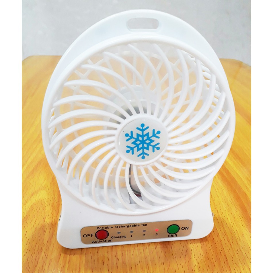 Quạt Cầm Tay Mini 4 Cánh Pin Sạc SS-2 N9 Có Đế Để Bàn | BigBuy360 - bigbuy360.vn