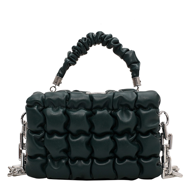 Túi Đeo Chéo Hình Vuông Nhỏ Gọn Thiết Kế Dây Xích Thời Trang Thu Đông Mới 2021 Dành Cho Bạn Nữ