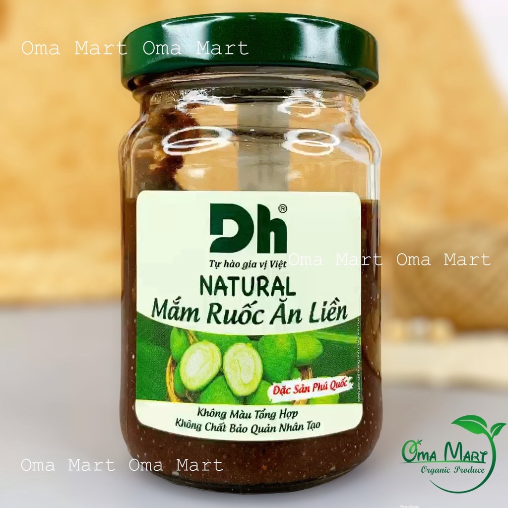 Mắm ruốc ăn liền Natural Dh Foods nêm sẵn thành phần tự nhiên lọ 150gr