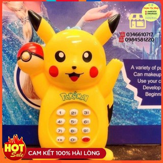 Đồ chơi điện thoại pikachu chạy pin phát nhạc cho bé