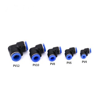 Đầu cút nối góc chia nhanh (chia 2) cho ống 4mm, 6mm, 8mm, 10mm,12mm chia đường khí, đường nước thành 2 ngả tiện dụng