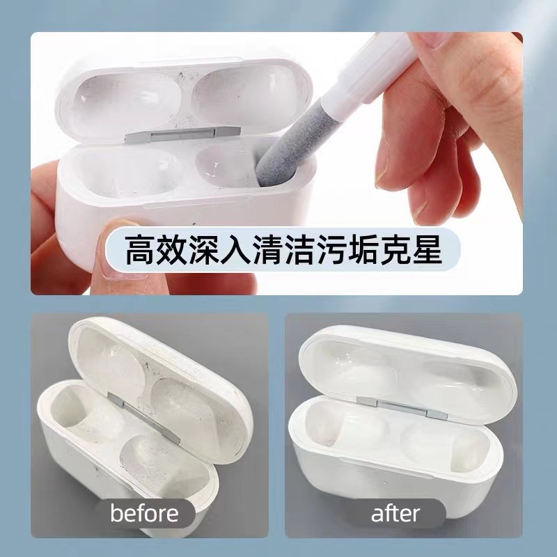 Bộ Dụng Cụ Vệ Sinh Tai Nghe Bluetooth Kiểu Mới Tương Thích Với AirPods3 / Điện Thoại Di Động / Máy Tính