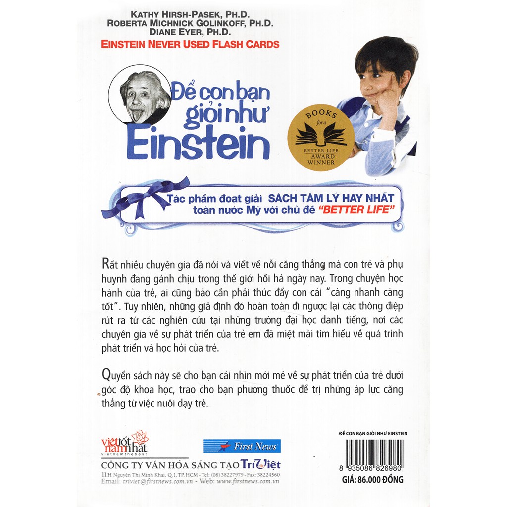 Sách - Để Con Bạn Giỏi Như Einstein Tặng Post Card Danh Ngôn