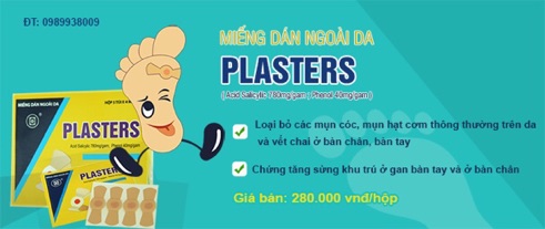 Miếng dán mụn cóc, mắt cá, mụn thịt, mụn cơm