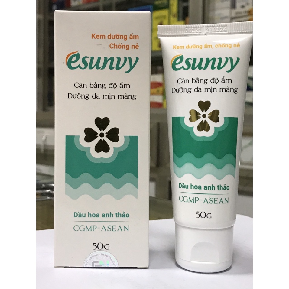 (Chính hãng) Kem dưỡng ẩm, chống nẻ esunvy - tuýp lớn 50g