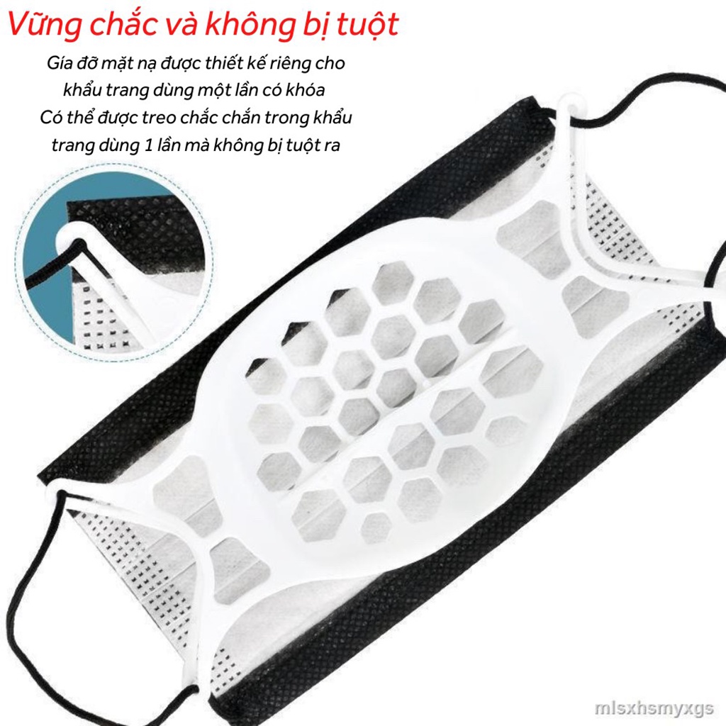 Miếng đệm lót khẩu trang silicon chống trôi son thoáng khí | BigBuy360 - bigbuy360.vn