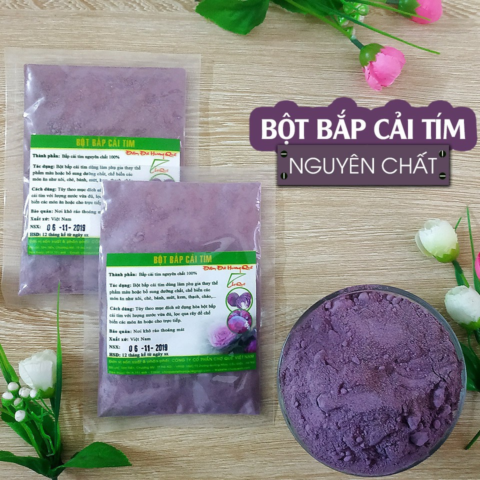 Bột Bắp Cải Tím Chợ Quê 50gr
