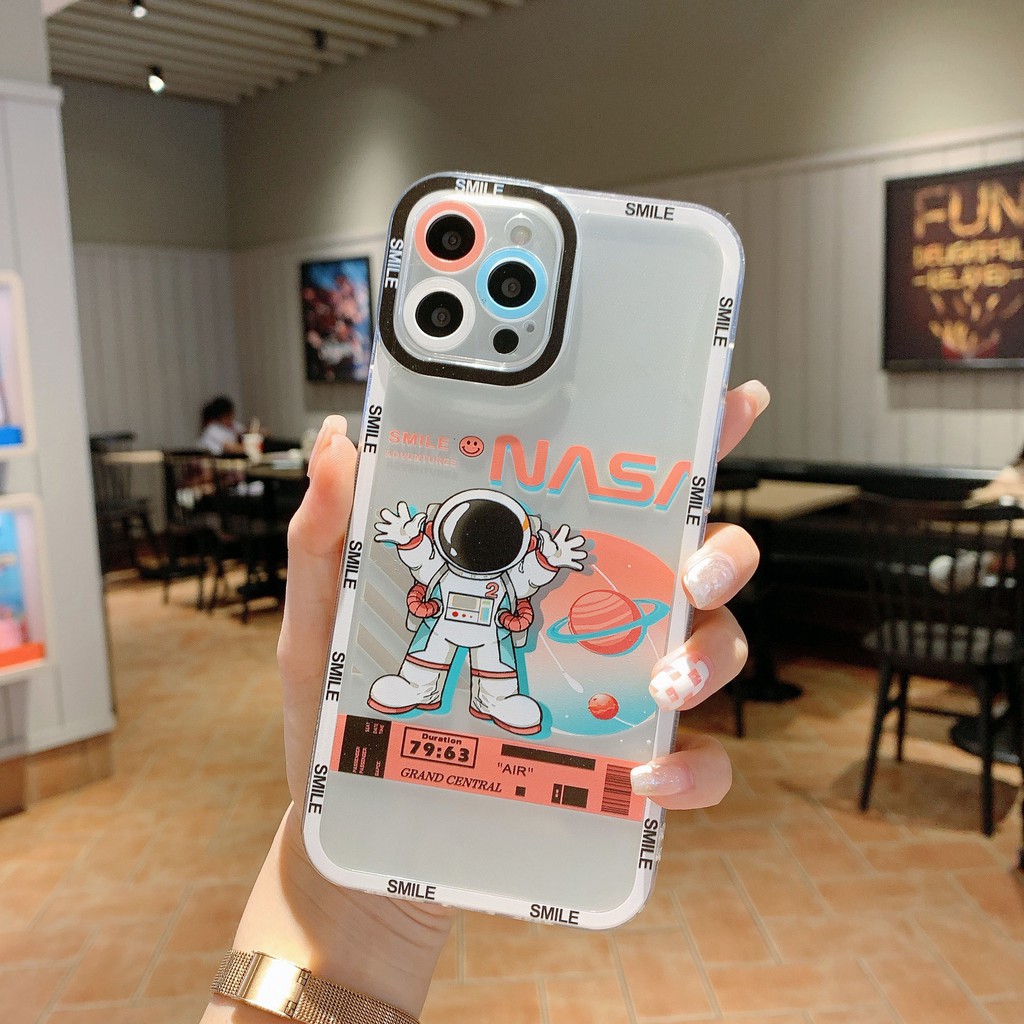 Ốp Lưng Iphone Lỗ Viền Camera In Hình Phi Hành Gia Cho Iphone 13promax/13Pro/13/12Promax/12Pro/12/11Prm...7P-ZUMI STORE