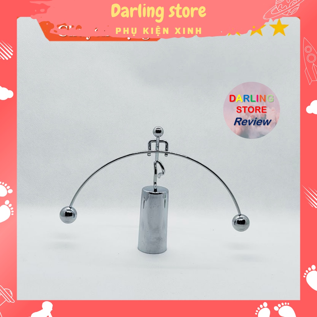 Đồ chơi trang trí Quả lắc Newton hình người chuyển động Darling Store