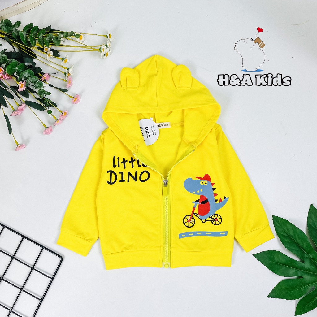 Áo Khoác Chống Nắng Minly Baby Vải Da Cá Dày Dặn, Phối Tai Thỏ Dễ Thương Size 80-170 Cho Bé Từ 8-28kg