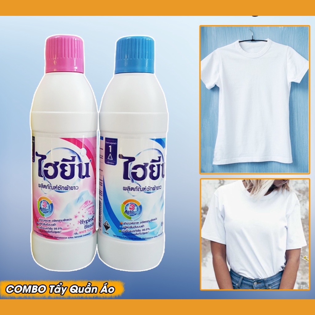Nước Tẩy Quần Áo Trắng Và Màu Hygiene 250ml Thái Lan Cao Cấp