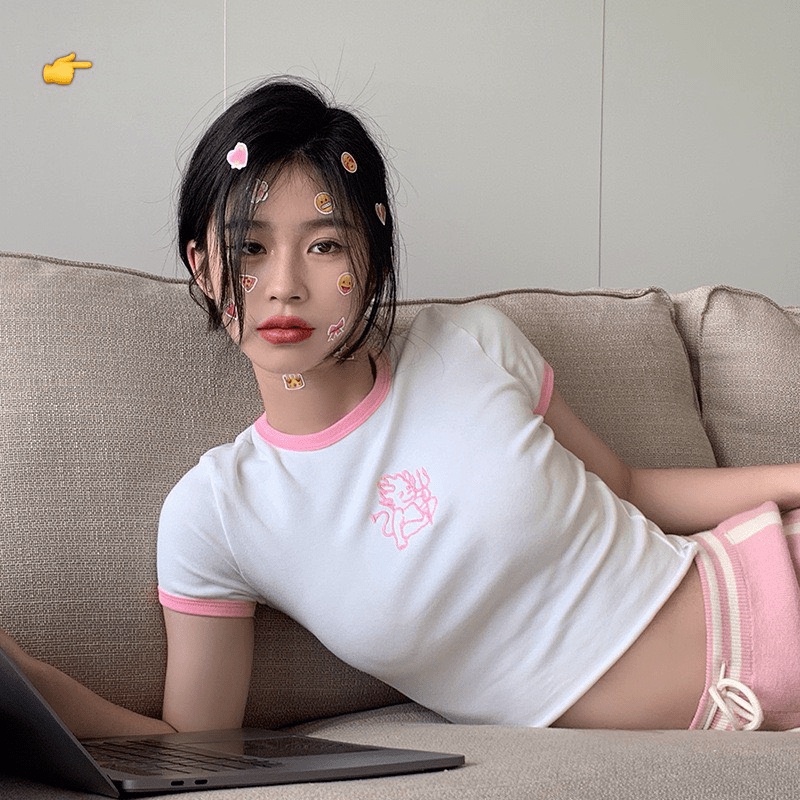 (HCM) ÁO KIỂU NỮ CROPTOP SIÊU XINH TIỂU THƯ XINH XẮN - TÔN DÁNG TRẺ TRUNG HOT KME FASHION