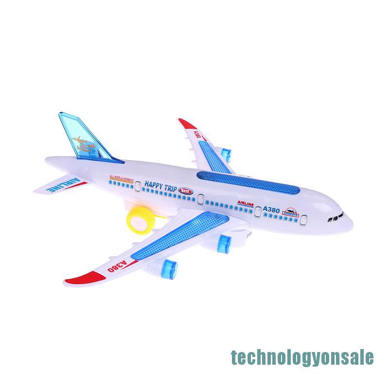 Đồ chơi mô hình máy bay Airbus A380 có đèn và nhạc