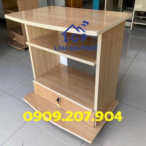 Tủ kệ tivi giá rẻ đa năng màu kem xinh xắn