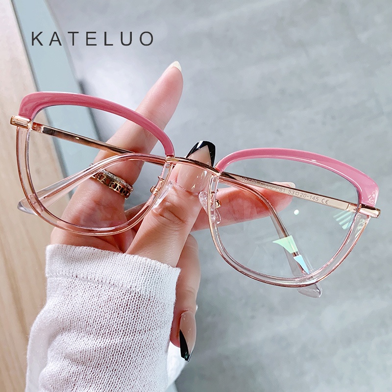 Kính Mát Chống Ánh Sáng Xanh Thời Trang Dành Cho Nữ KATELUO WB609 TR90
