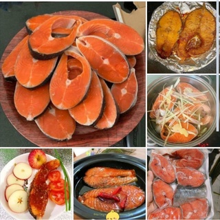 Cá hồi cắt khoanh