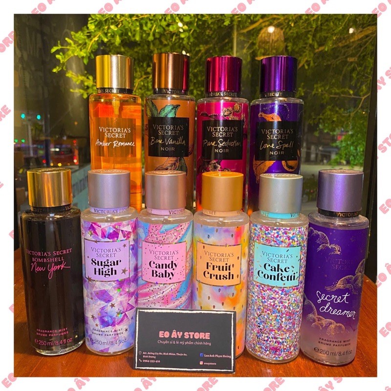 BodyMist Victoria Secret, Xịt Thơm Body Mist (Hàng Thái)