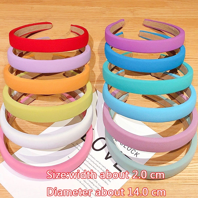 Băng Đô Cài Tóc Màu Kẹo Đơn Giản Thời Trang Cho Nữ