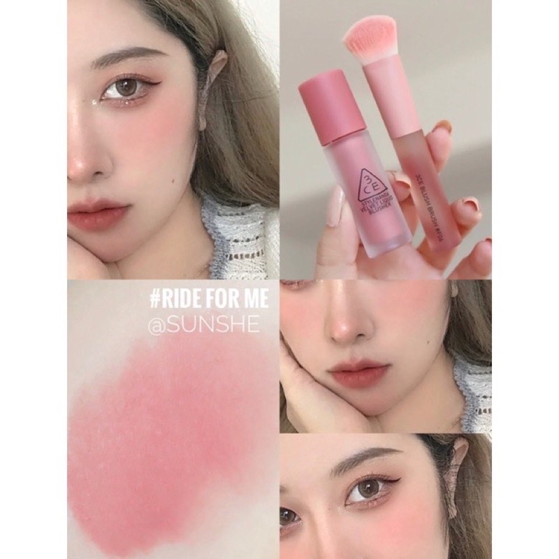 MÁ DẠNG KEM 3CE VELVET LIQUID BLUSHER