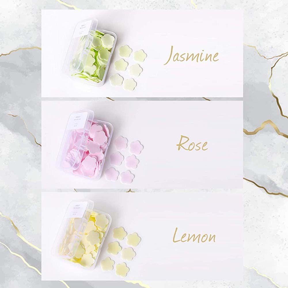 Set 100 / 1000 Xà Phòng Giấy Mini Hình Bông Hoa Dùng Rửa Tay / Tắm Cho Bé