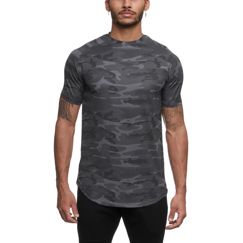 Áo Thun Thể Thao Thoáng Khí Mau Khô Họa Tiết Rằn Ri size m-5xl plus Cho Nam