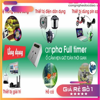 Ổ cắm hẹn giờ toàn thời gian - Anpha Full timer