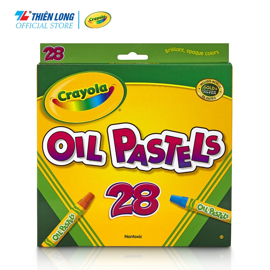 Bộ 28 bút sáp dầu Crayola Hexagonal Shape Oil Pastel